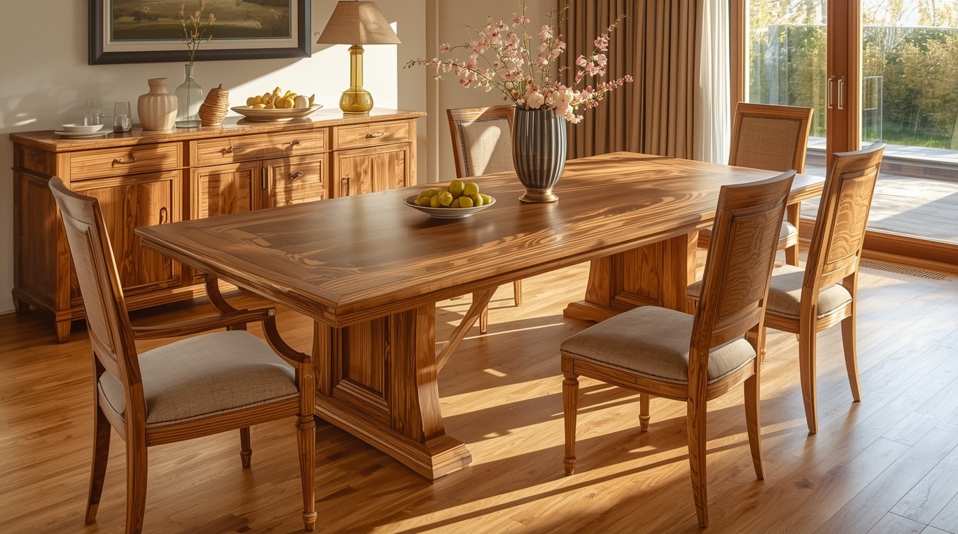 Classic Rimu Dining Table by Dlixyrdhun