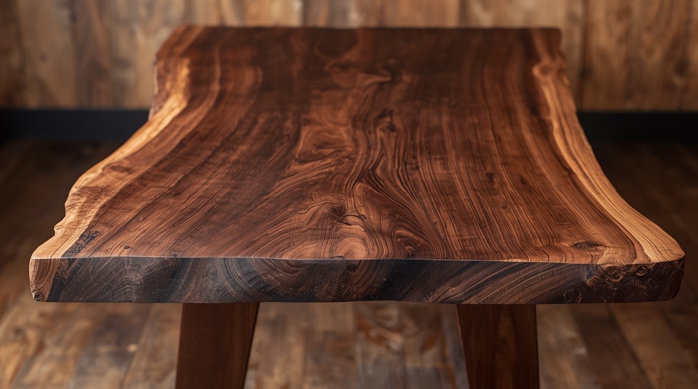 Live Edge Walnut Table by Dlixyrdhun